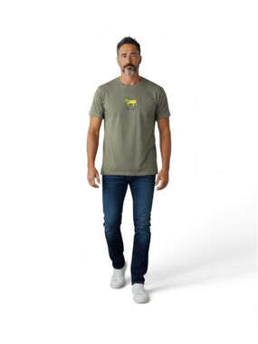 Life Is Good XL Dog With Bone Graphic Crusher Tee Green Short Sleeve T-Shirt